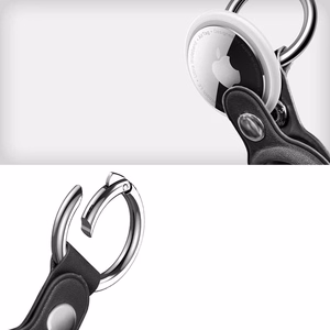 Tech-Protect NaturalFit Suojakuori Apple AirTag 1/2:lle - musta