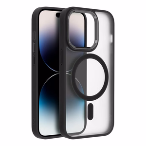 Suojakuori iPhone 17 PRO:lle Full Matte Mag Cover yhteensopiva MagSafe musta