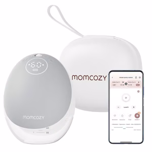 Momcozy M9 Breast pump with app control – Single set Gray