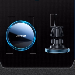 Joyroom auton puhelinteline Qi 15W induktiivisella laturilla (MagSafe-yhteensopiva) ilmaventtiiliin, hopeinen (JR-ZS291)