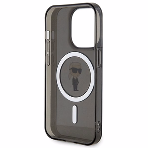 Karl Lagerfeld IML Ikonik MagSafe Suojakuori iPhone 15 Pro:lle - musta