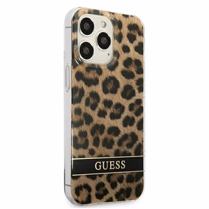 Guess GUHCP13LHSLEOW iPhone 13 Pro / 13 6.1" ruskea/ruskea kovakotelo Leopardi