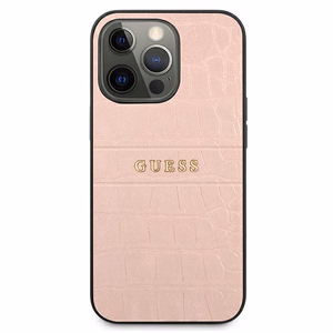 Guess Croco Strap Collection iPhone 13 Pro / 13 6.1" Suojakuori - vaaleanpunainen