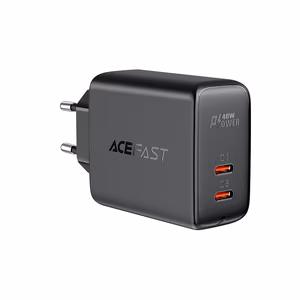 Acefast laturi 2x USB Type C 40W, PPS, PD, QC 3.0, AFC, FCP musta (A9 black)