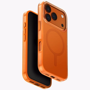 Uniq Clario Magclick lataava suojakuori iPhone 17 Pro:lle - oranssi