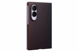 Samsung Carbon Magnet Case for Samsung Galaxy Z Fold 8 compatible with MagSafe + 2 anti-reflective films - red