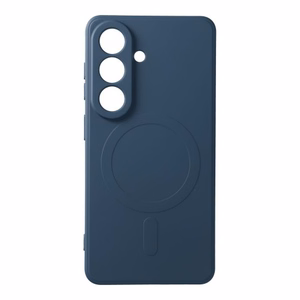 Case for Samsung S26 PLUS Silicone Mag Cover compatible with MagSafe (camera protection) blue