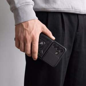 Tech-Protect CamShield Pro suojakuori malleille Samsung Galaxy A17 / A18 / A26 4G / 5G, musta