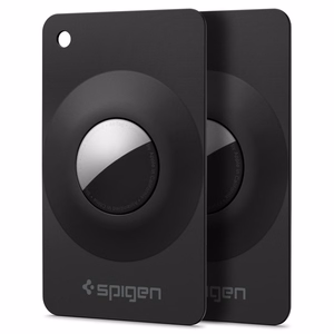 Spigen AirFit 2 -suojakotelot Apple AirTag 1/2 -paikantimelle, 2 kpl – mustat