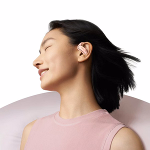 SHOKZ OpenFit Air kuulokemikrofoni langaton korvakoukku puheluille/musiikille/urheilulle/arkeen Bluetooth vaaleanpunainen
