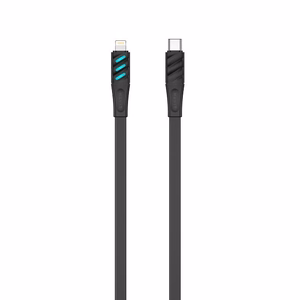 Havit CB6255 - USB Type C - Lightning -latauskaapeli, 1 m (musta)