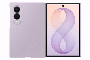 Samsung Galaxy Z Fold8 Silicone Magnet -suojakuori ja 2 heijastusta vähentävää kalvoa, laventeli
