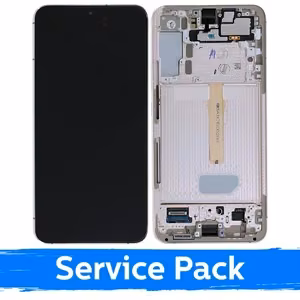 LCD-näyttö Samsung S906 S22 Plus kehyksellä / Phantom Pink / (Service Pack)