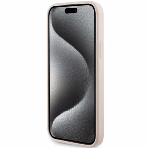 KARL LAGERFELD Suojakuori IPHONE 15 Pluslle KLHCP15MPQKPMP (Quilted Pattern) vaaleanpunainen