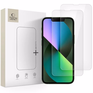 Tech-Protect Glass Fit+ 2-pack tempered glass for iPhone 13 mini - transparent