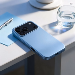 Suojakuori laitteelle iPhone 18 Pro Max / 17 Pro Max: Silicone, väri: vaaleansininen