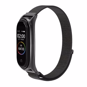 Nailonranneke XIAOMI Mi Band 5 / 6 / 7 musta (05)