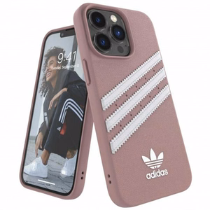 Adidas OR Molded Case PU iPhone 13 Pro / iPhone 13 - vaaleanpunainen