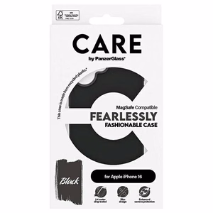 CARE by PanzerGlass Fashion suojakuori iPhone 16 6.1' musta/musta MagSafe 1377