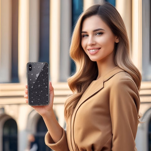 Crystal Glitter Case for Iphone X/XS (5,8") Silver