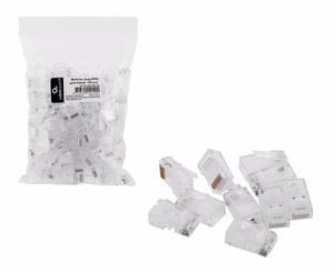 Cablexpert PLUG3UP6/100 johtoliitin 1 läpinäkyvä