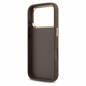 Guess 4G Big 4G Classic Logo -suojakuori iPhone 17 Pro Max - ruskea ja kulta