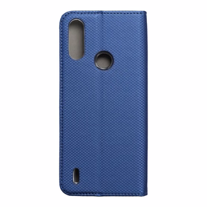 SMART CASE Book MOTOROLA E7 POWER tummansininen