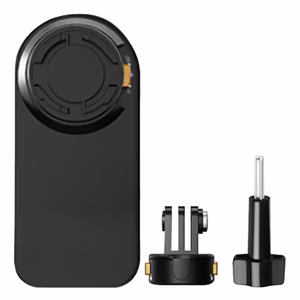 PULUZ backpack mount for sports cameras (including Osmo Action 5 Pro, Insta360 Ace Pro 2)(black)
