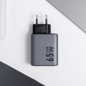 Puhelinlaturi Forcell F-Energy GaN 2 x USB C + USB A QC4.0 PD 4A 65W VT-42B harmaa
