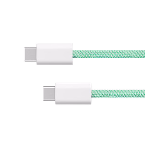 Krüger&Matz Basic USB-C–USB-C-kaapeli, 100 W, 1 m, vihreä