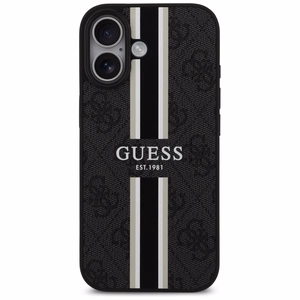 Guess 4G Printed Stripes MagSafe-suojakuori iPhone 17:lle - musta