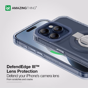 Amazing Thing Titan Pro Mag Ring Grip Case 10FT IP156.1PTRBU for Iphone 15 Pro navy