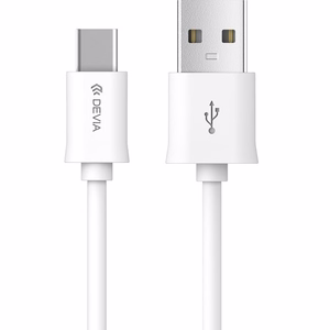 Devia Smart EC082 -kaapeli USB - USB-C 1,0 m 2,1A valkoinen