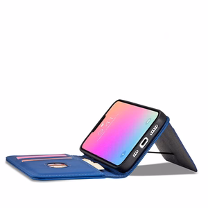 Magnet Card Suojakuori Samsung Galaxy S23+:lle - läppäkuori lompakko jalusta sininen