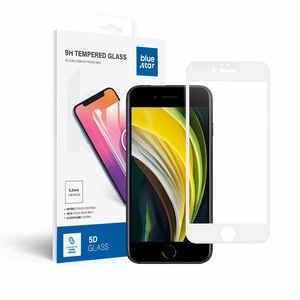 Suojalasi Blue Star - APP IPHONE 6 5D koko näytön peittävä - valkoinen