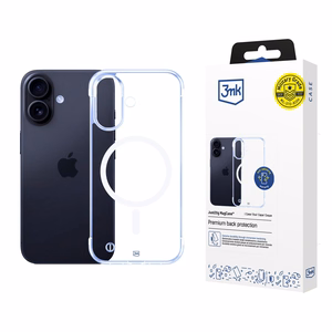3mk Just20g MagCase Suojakuori iPhone 16 Plus:lle - läpinäkyvä