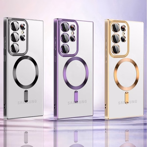 Wozinsky Electroplated MagSafe Suojakuori Samsung Galaxy S24 FE:lle - kultainen