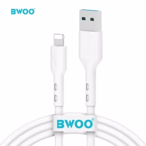 BWOO USB - Lightning -kaapeli 1 m 3A valkoinen X172L