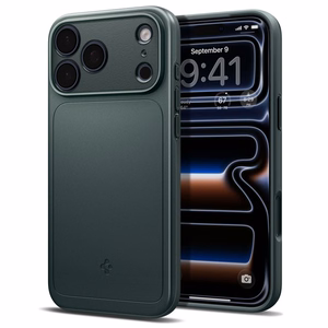 Spigen Thin Fit MagSafe -suojakuori iPhone 18 Pro Max / 17 Pro Max -malleille, vihreä