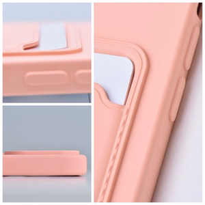 Suojakuori iPhone 15 PRO MAX:lle Card Case vaaleanpunainen