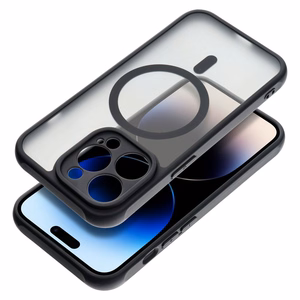 Suojakuori Samsung A37:lle Full Matte Mag Cover yhteensopiva MagSafen kanssa musta