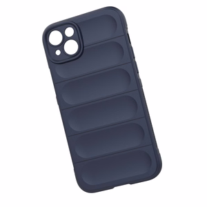 Magic Shield Case tapauksessa iPhone 14 Plus joustava panssaroitu tummansininen kansi