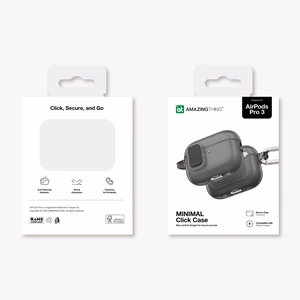 AmazingThing Minimal Case for AirPods Pro 3 - Black