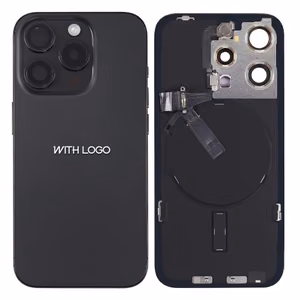 Takakuori yhteensopiva iPhone 15 Pro Max / Black Titanium / (kaikki osat sisältyvät) / OEM