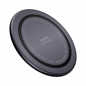 Crong PowerSpot Qi 15 W USB-C langaton laturi karkaistulla lasipinnalla, varjonmusta