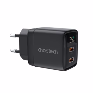 Laturi CHOETECH GaN 2xUSB Type-C: 35W, PD