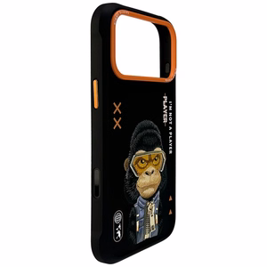 Nimmy Cool&Cute 2.0 Gorilla Suojakuori iPhone 17 Pro:lle - Musta