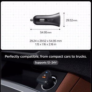 Spigen Essential EV301 30W Autolaturi - musta
