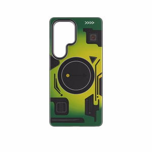 Suojakuori Samsung S25 ULTRA:lle Forcell F-Protect Levels Dual Layer 4D MagSafe-yhteensopiva Military Drop-Test cyber green