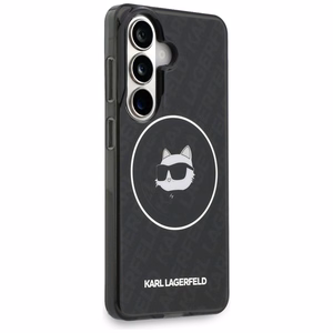 Karl Lagerfeld suojakuori IML Repeated Choupette MagSafe Samsung Galaxy S26:lle musta